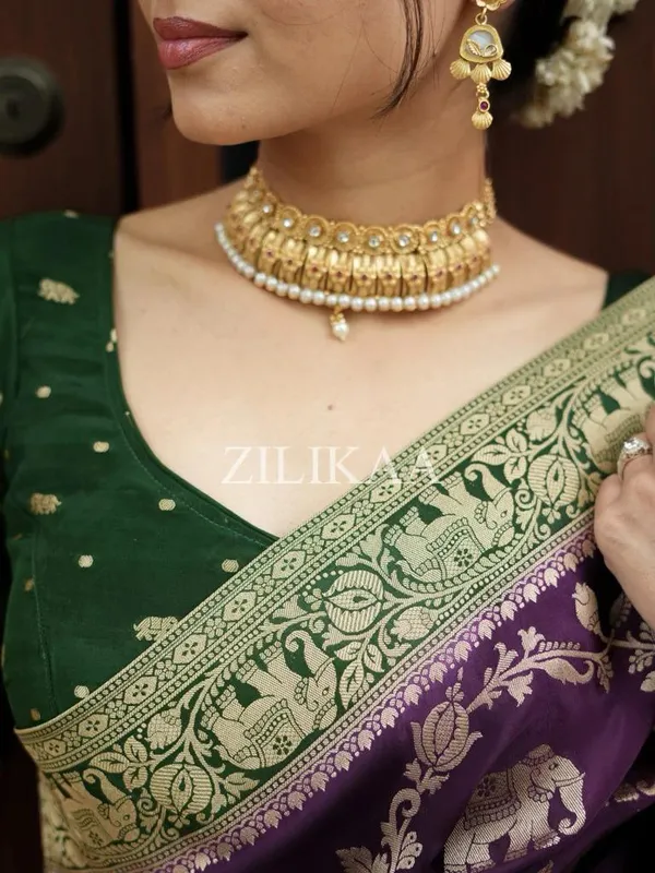 Banarasi_Soft_Silk_WINE-GREEN_Premium-Fancy_Saree_With_Blouse_For_Women