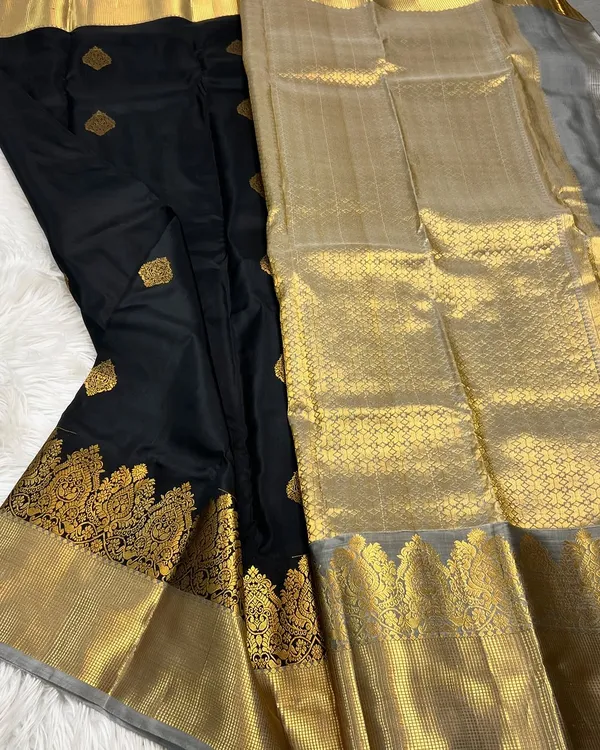 Banarasi_Soft_Silk_BLACK_Premium-Fancy_Saree_With_Blouse_For_Women