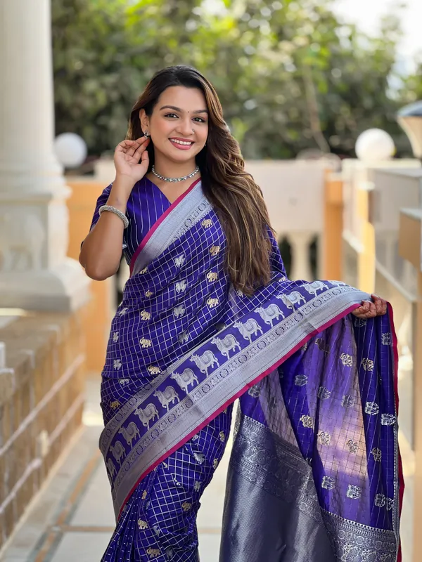 Banarasi_Soft_Silk_ROYAL-BLUE_Premium-Fancy_Saree_With_Blouse_For_Women