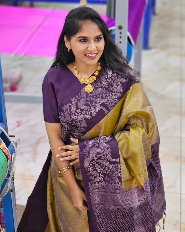 Banarasi_Soft_Silk_MUSTERD-PURPLE_Premium-Fancy_Saree_With_Blouse_For_Women