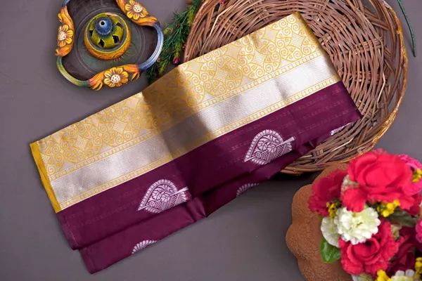 Banarasi_Soft_Silk_WINE_Premium-Fancy_Saree_With_Blouse_For_Women