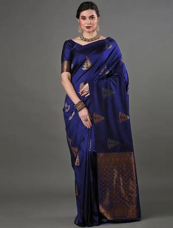 Banarasi_Soft_Silk_BLUE_Premium-Fancy_Saree_With_Blouse_For_Women