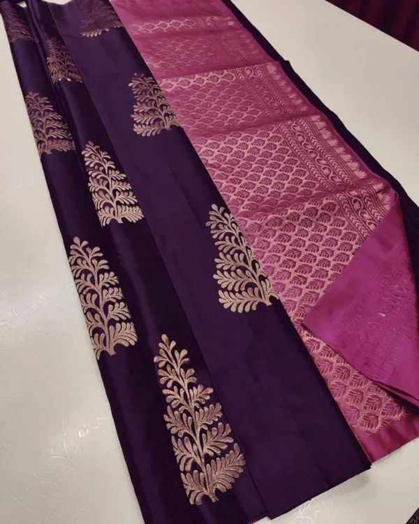 Banarasi_Soft_Silk_WINE_Premium-Fancy_Saree_With_Blouse_For_Women
