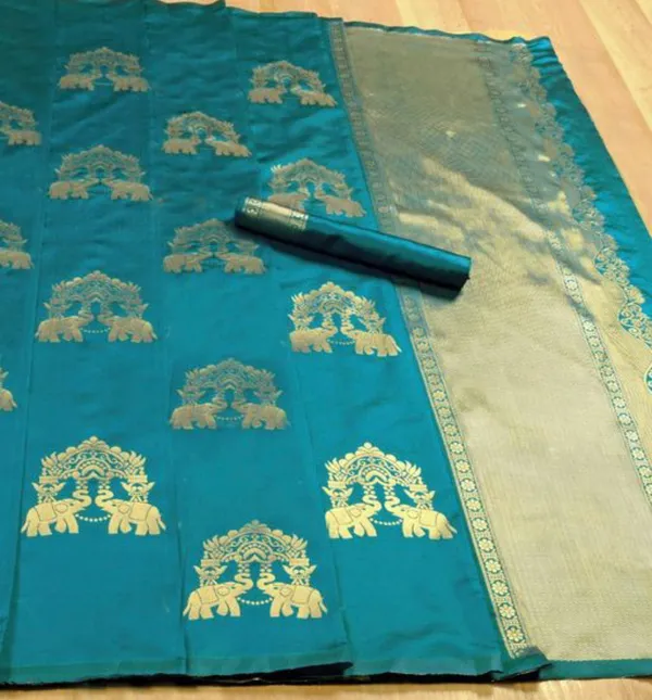 Banarasi_Soft_Silk_RAMA_Premium-Fancy_Saree_With_Blouse_For_Women