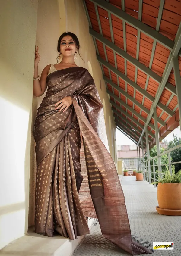 Banarasi_Soft_Silk_COFFEE_Premium-Fancy_Saree_With_Blouse_For_Women