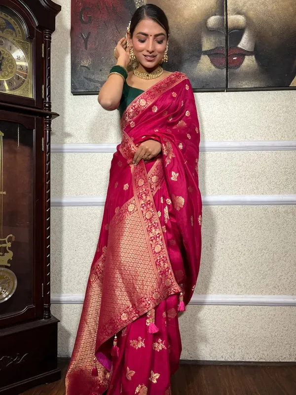 Banarasi_Soft_Silk_PINK_Premium-Fancy_Saree_With_Blouse_For_Women