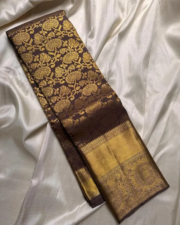 Banarasi_Soft_Silk_COFFEE_Premium-Fancy_Saree_With_Blouse_For_Women