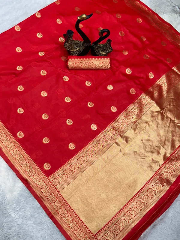 Banarasi_Soft_Silk_RED_Premium-Fancy_Saree_With_Blouse_For_Women