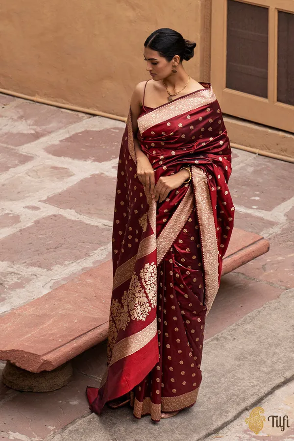 Banarasi_Soft_Silk_MAROON_Premium-Fancy_Saree_With_Blouse_For_Women