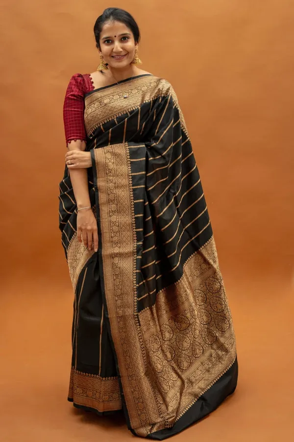 Banarasi_Soft_Silk_BLACK_Premium-Fancy_Saree_With_Blouse_For_Women
