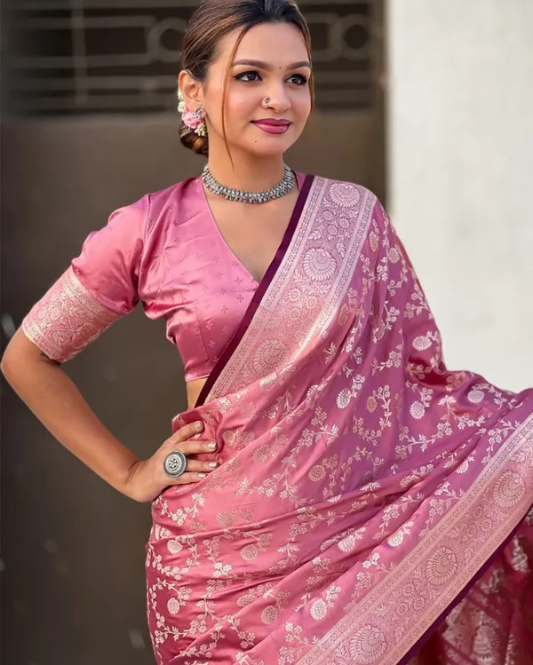 Banarasi_Soft_Silk_LIGHT-GAJARI_Premium-Fancy_Saree_With_Blouse_For_Women