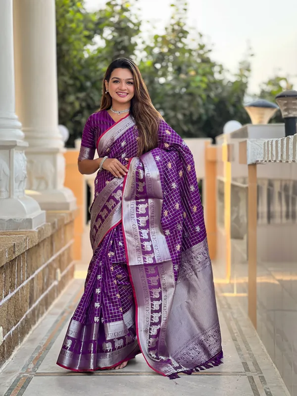 Banarasi_Soft_Silk_PURPLE_Premium-Fancy_Saree_With_Blouse_For_Women