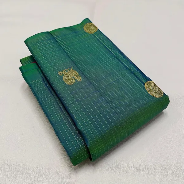 Banarasi_Soft_Silk_GREEN-RED_Premium-Fancy_Saree_With_Blouse_For_Women