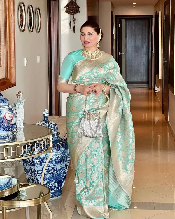 Banarasi_Soft_Silk_SEA-GREEN_Premium-Fancy_Saree_With_Blouse_For_Women