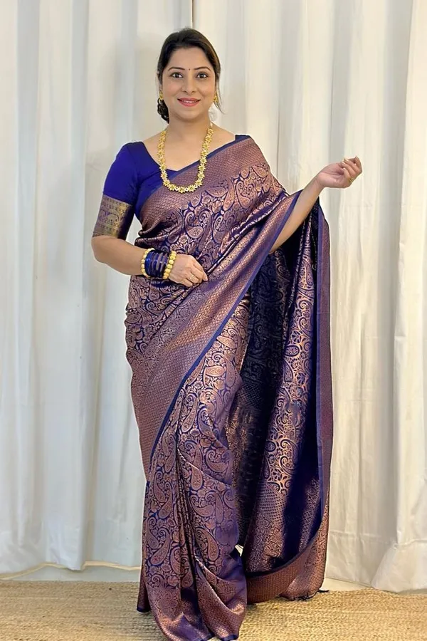 Banarasi_Soft_Silk_BLUE_Premium-Fancy_Saree_With_Blouse_For_Women