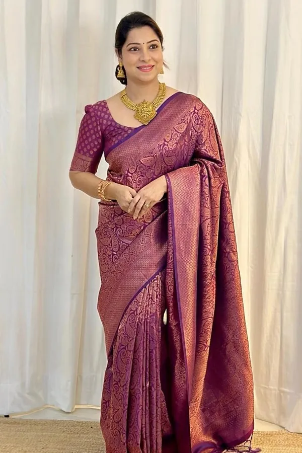 Banarasi_Soft_Silk_WINE_Premium-Fancy_Saree_With_Blouse_For_Women
