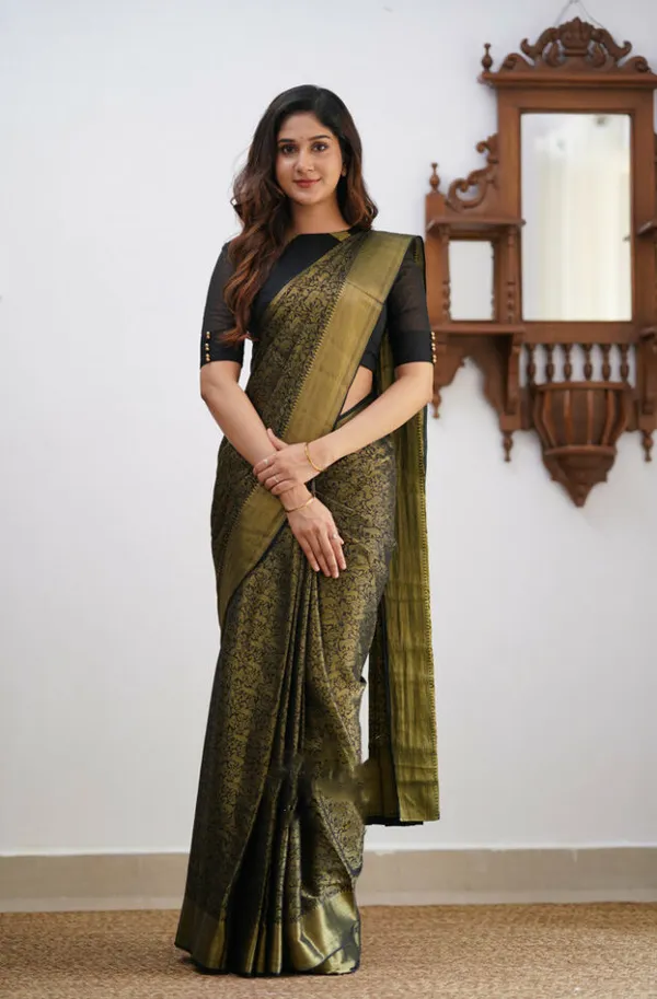 Banarasi_Soft_Silk_BLACK_Premium-Fancy_Saree_With_Blouse_For_Women