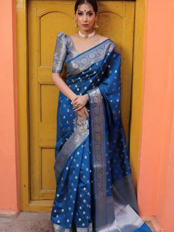 Banarasi_Soft_Silk_RAMA_Premium-Fancy_Saree_With_Blouse_For_Women