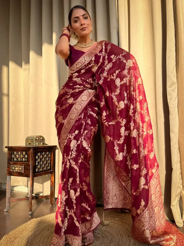 Banarasi_Soft_Silk_MAROON_Premium-Fancy_Saree_With_Blouse_For_Women