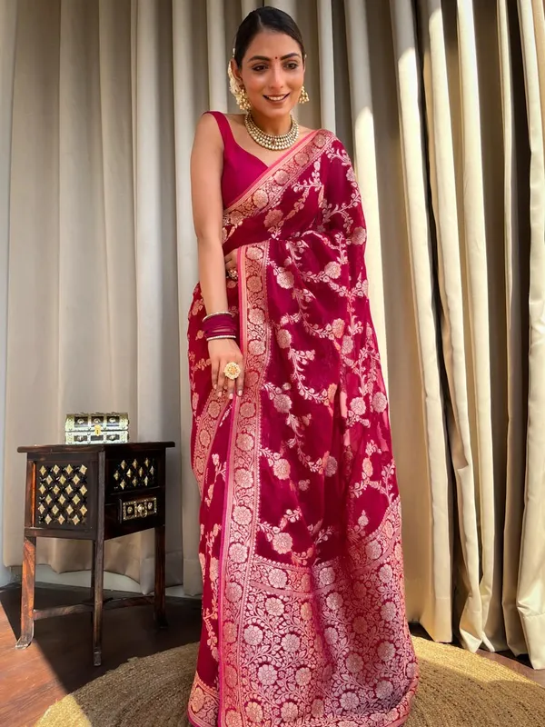 Banarasi_Soft_Silk_PINK_Premium-Fancy_Saree_With_Blouse_For_Women