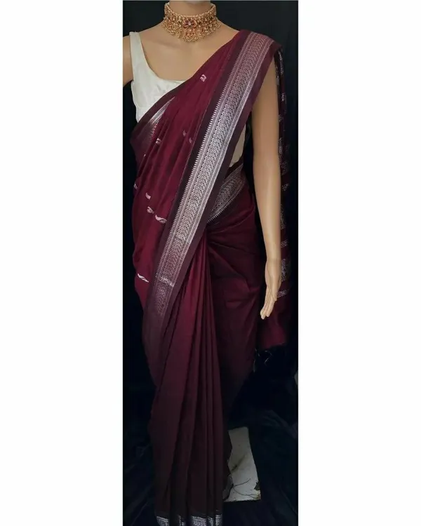 Banarasi_Soft_Silk_MAROON_Premium-Fancy_Saree_With_Blouse_For_Women