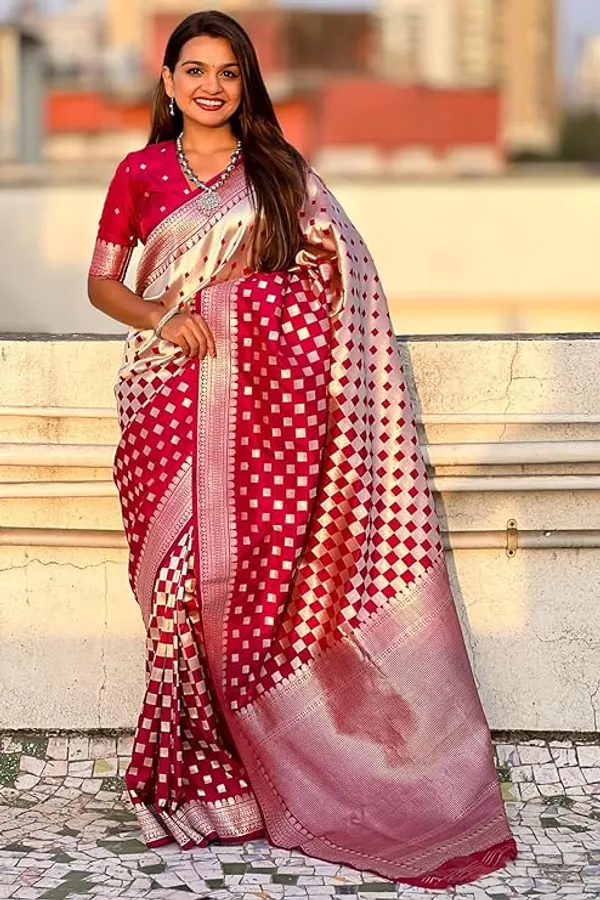 Banarasi_Soft_Silk_PINK_Premium-Fancy_Saree_With_Blouse_For_Women