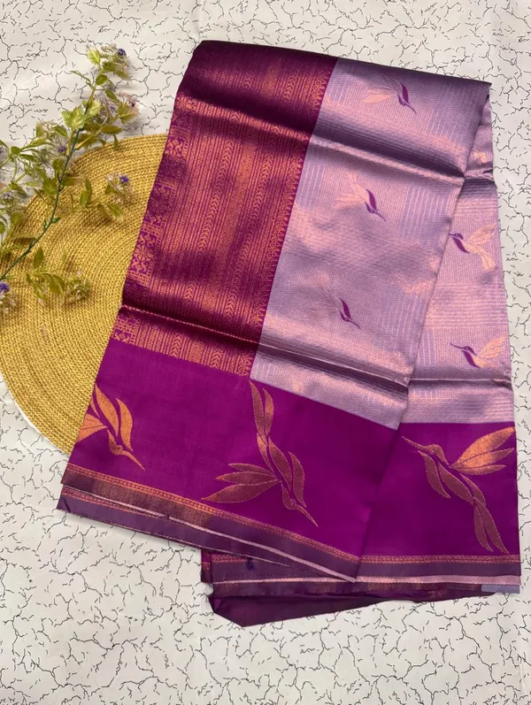 Banarasi_Soft_Silk_CHIKU-WINE_Premium-Fancy_Saree_With_Blouse_For_Women