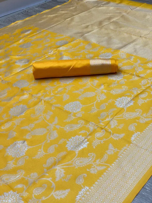 Banarasi_Soft_Silk_YELLOW_Premium-Fancy_Saree_With_Blouse_For_Women