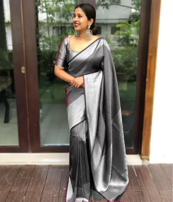 Banarasi_Soft_Silk_BLACK_Premium-Fancy_Saree_With_Blouse_For_Women