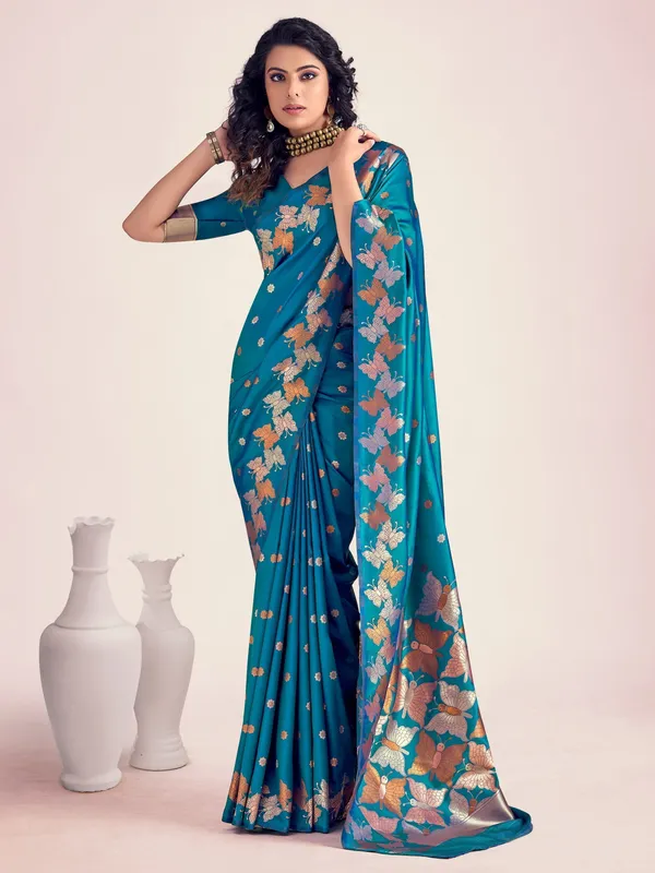 Banarasi_Soft_Silk_SAFFIRE_Premium-Fancy_Saree_With_Blouse_For_Women