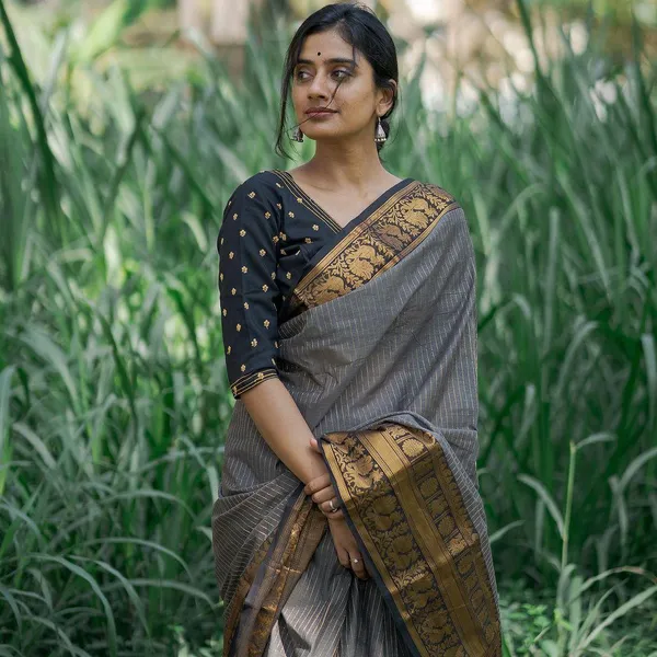 Banarasi_Soft_Silk_GREY_Premium-Fancy_Saree_With_Blouse_For_Women