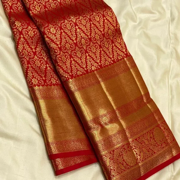 Banarasi_Soft_Silk_RED_Premium-Fancy_Saree_With_Blouse_For_Women