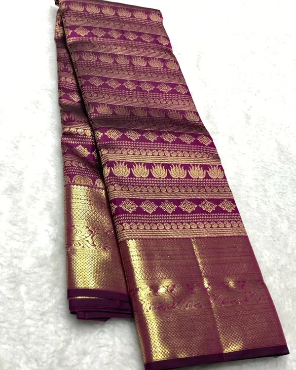 Banarasi_Soft_Silk_WINE_Premium-Fancy_Saree_With_Blouse_For_Women