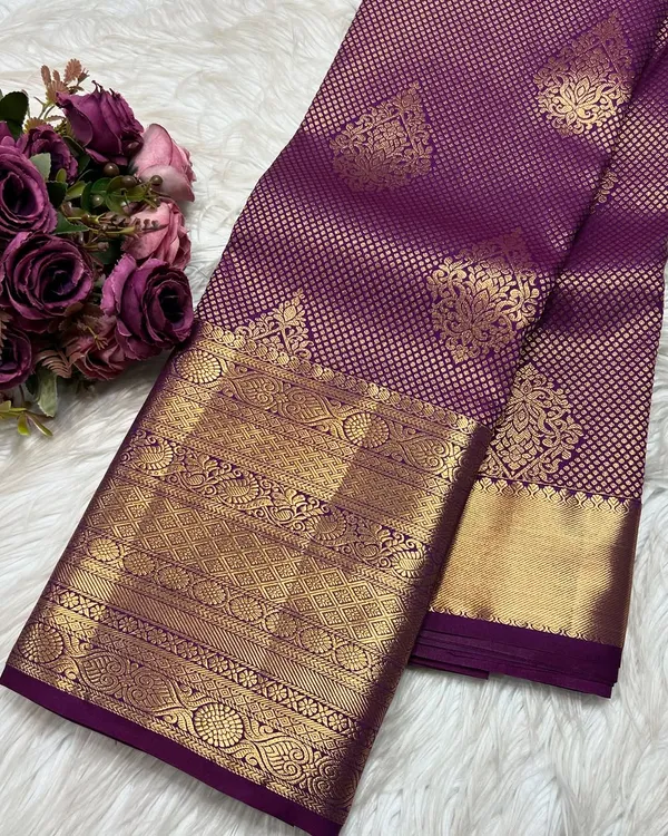 Banarasi_Soft_Silk_WINE_Premium-Fancy_Saree_With_Blouse_For_Women
