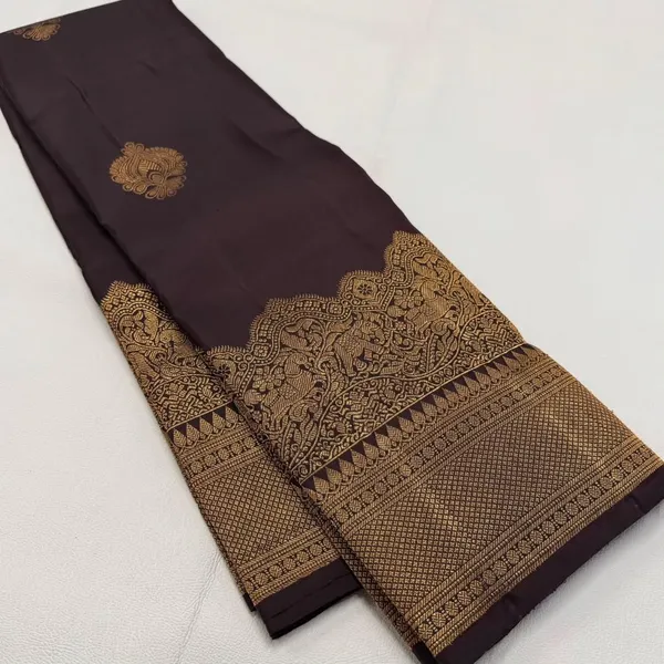 Banarasi_Soft_Silk_COFFEE_Premium-Fancy_Saree_With_Blouse_For_Women