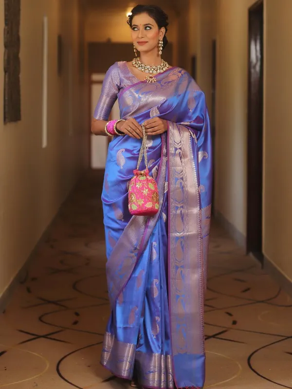 Banarasi_Soft_Silk_PASTLE-BLUE_Premium-Fancy_Saree_With_Blouse_For_Women