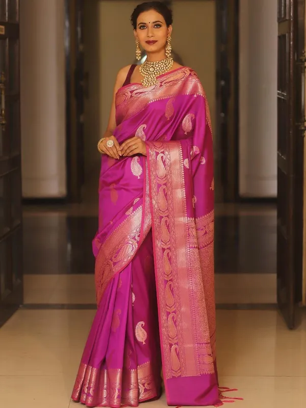 Banarasi_Soft_Silk_PINK_Premium-Fancy_Saree_With_Blouse_For_Women
