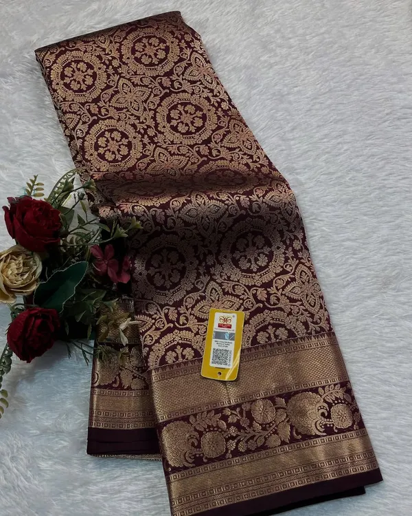Banarasi_Soft_Silk_WINE_Premium-Fancy_Saree_With_Blouse_For_Women