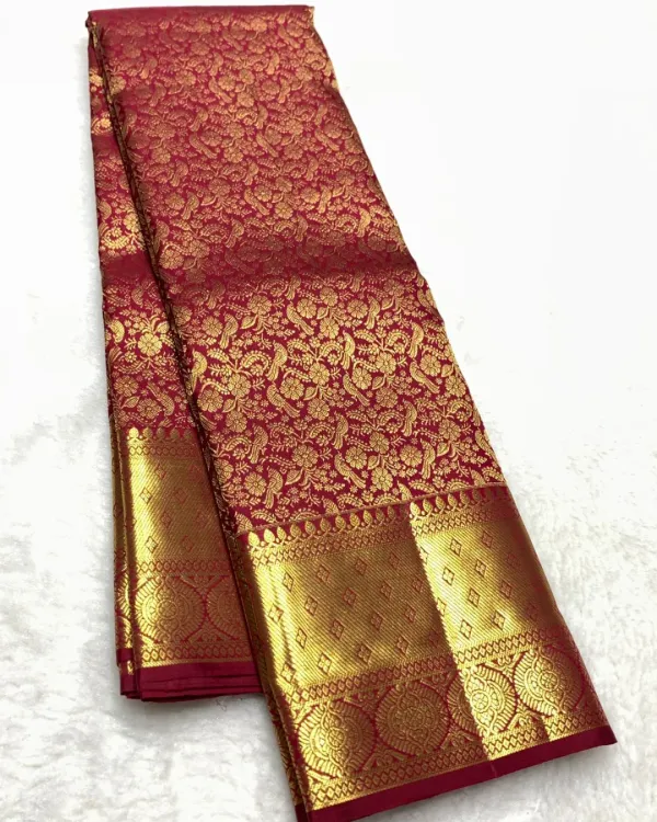 Banarasi_Soft_Silk_RED_Premium-Fancy_Saree_With_Blouse_For_Women