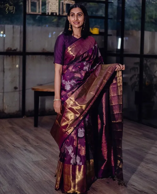 Banarasi_Soft_Silk_WINE_Premium-Fancy_Saree_With_Blouse_For_Women