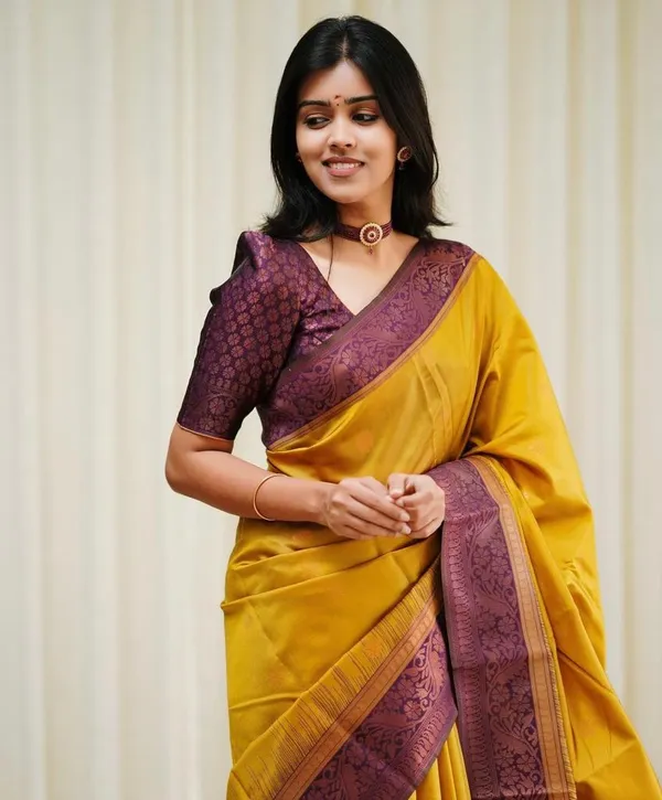 Banarasi_Soft_Silk_YELLOW-MAROON_Premium-Fancy_Saree_With_Blouse_For_Women