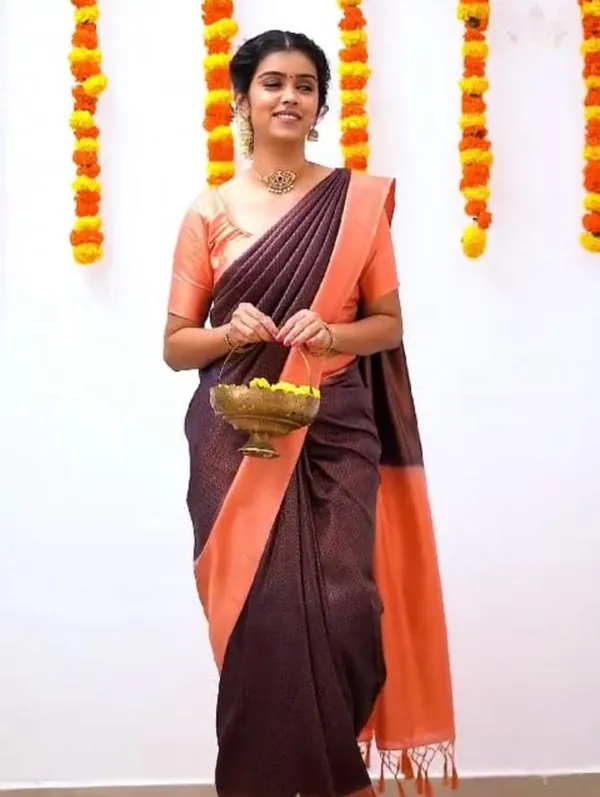 Banarasi_Soft_Silk_MAROON-PEACH_Premium-Fancy_Saree_With_Blouse_For_Women