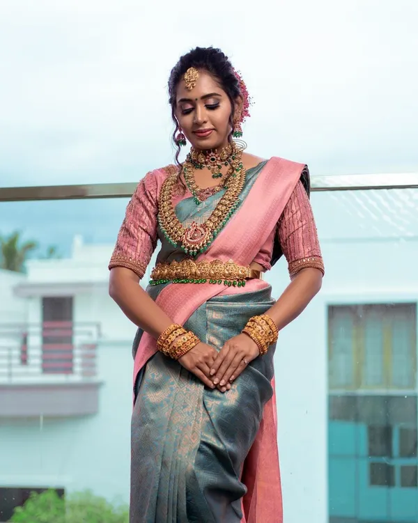 Banarasi_Soft_Silk_SKY-PEACH_Premium-Fancy_Saree_With_Blouse_For_Women