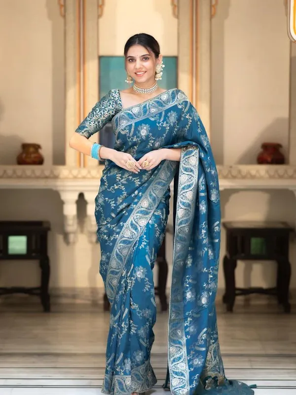 Banarasi_Soft_Silk_RAMA_Premium-Fancy_Saree_With_Blouse_For_Women