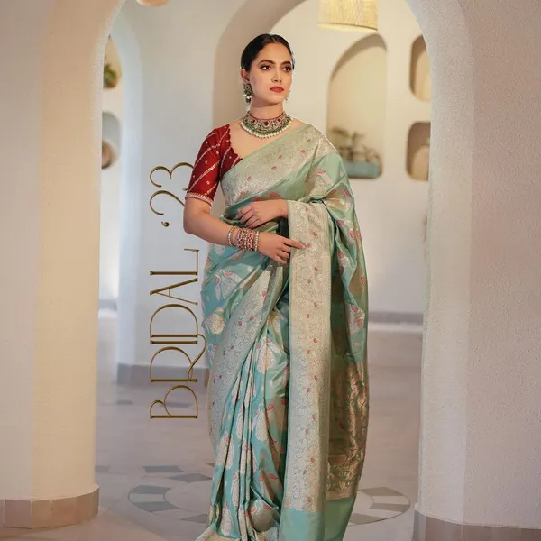 Banarasi_Soft_Silk_SEA-GREEN_Premium-Fancy_Saree_With_Blouse_For_Women