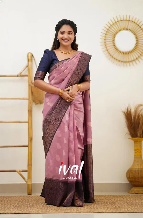 Banarasi_Soft_Silk_PINK-NAVY-BLUE_Premium-Fancy_Saree_With_Blouse_For_Women