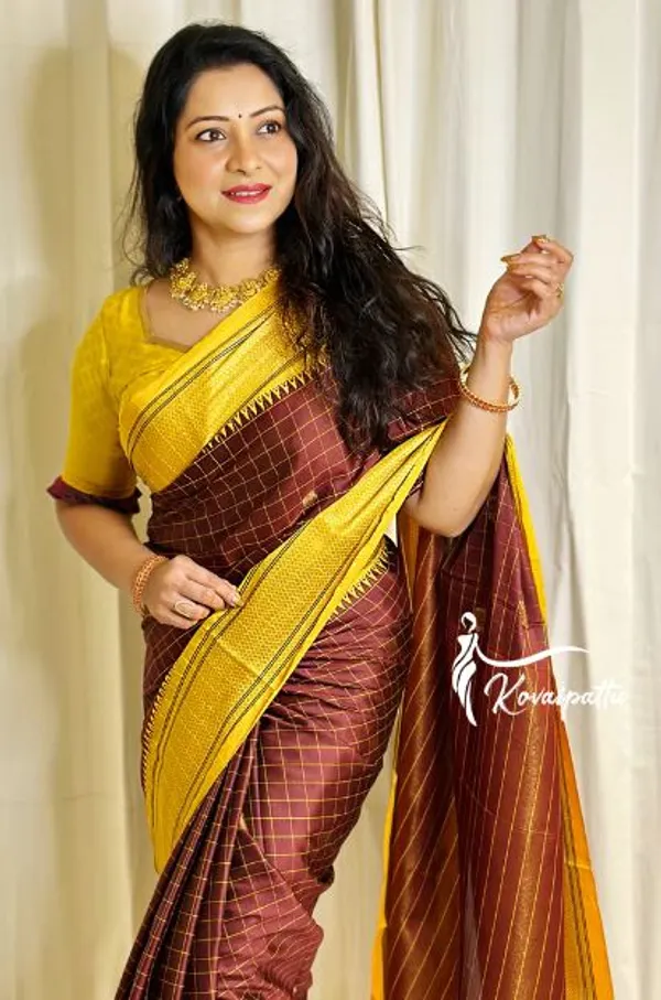 Banarasi_Soft_Silk_COFFEE-YELLOW_Premium-Fancy_Saree_With_Blouse_For_Women