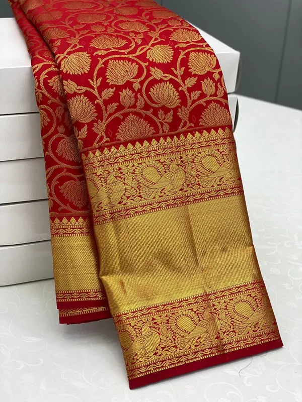 Banarasi_Soft_Silk_RED_Premium-Fancy_Saree_With_Blouse_For_Women