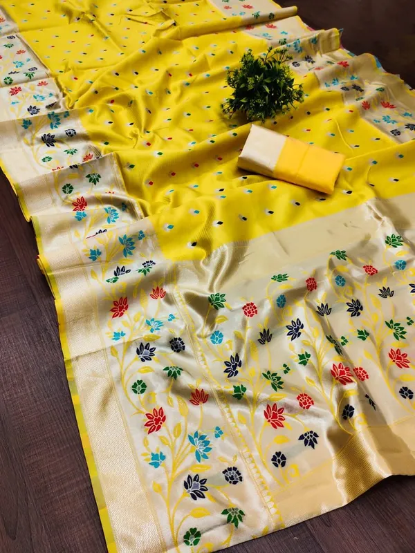 Banarasi_Soft_Silk_YELLOW_Premium-Fancy_Saree_With_Blouse_For_Women