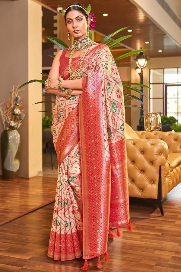 Banarasi_Soft_Silk_CREAM_Premium-Fancy_Saree_With_Blouse_For_Women